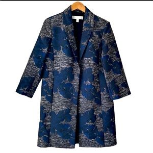 Emerson Rose Jacquard Long Coat Size Small